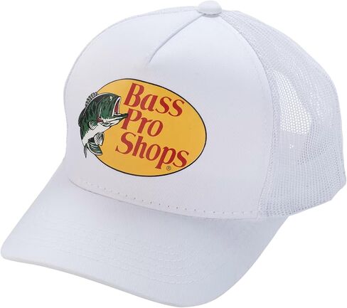Bass Pro Shops Original Mesh Cap, White, White, Talla Única in Saudi Arabia