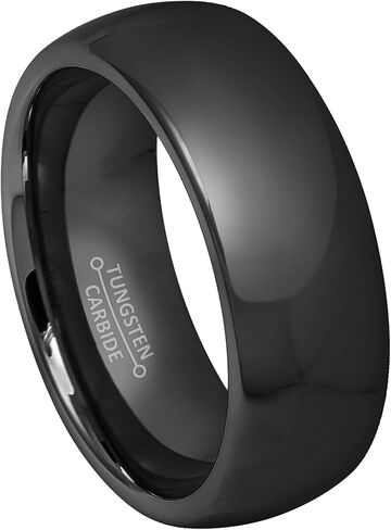 Jewelry Avalanche Gunmetal Dome Tungsten Ring, Men's Tungsten Wedding Band in Saudi Arabia