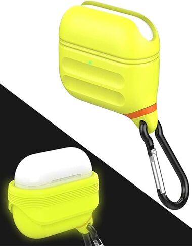 HALLEAST for AirPods 4 Case Waterproof, Front LED Visible & Support Wireless Charging, Protective Silicone Case Cover Compatible with for AirPods 4 Accessories, US Patent, Black in Kuwait