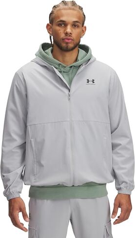 Under Armour 1386555-1-SM UA Vibe Woven Windbreaker Black SM in Saudi Arabia