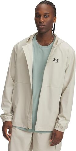Under Armour 1386555-1-SM UA Vibe Woven Windbreaker Black SM in Saudi Arabia