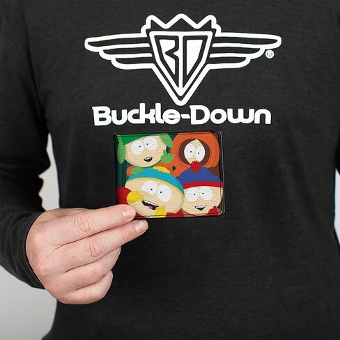 Buckle-Down Comedy Central Wallet, Bifold, South Park Boys Group Pose Stripe Greens, Vegan Leather in Saudi Arabia