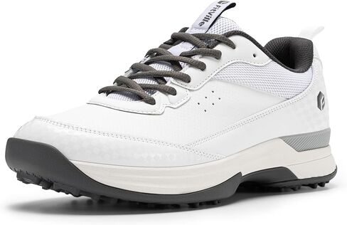 Fitville Wide Golf Shoes Men Professional Outdoor Water Resistant Golf Shoes for المسار مع المسامير in Saudi Arabia