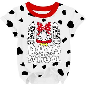 100 يوم من قميص المدرسة أطفال طفل رضيع فتيات سعيد 100 يوم من المدرسة tshirt in Kuwait