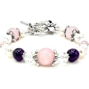 Luna Love Fertility and Pregnancy Bracelet Featuring Natural Gemstones Rose Quartz, Moonstone, Crystal Healing Jewelry in Saudi Arabia
