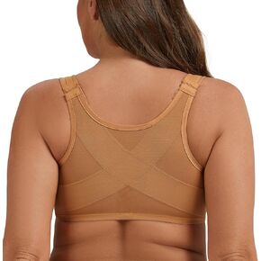 حمالة صدر نسائية من MELENECA ذات إغلاق أمامي مقاس كبير غير مبطنة مع سلك داخلي لدعم وضعية الظهر in Kuwait