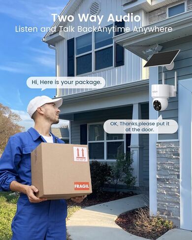 2K HD Colar Cameras Wireless Wireless Outdoor ، No WiFi Camera Security ، 360 ° PTZ View Cameras Outdoor Cameras for Home Security ، 2.4 Ghz WiFi Camera in Kuwait