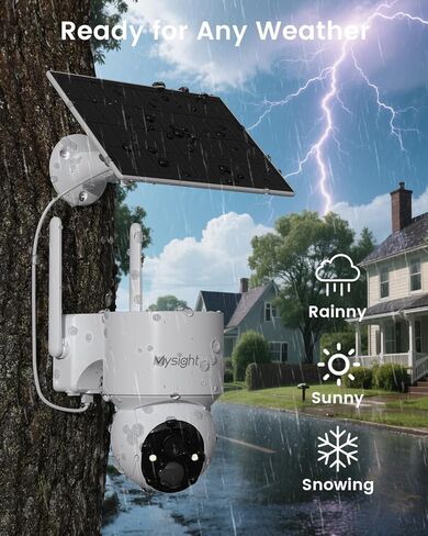 2K HD Colar Cameras Wireless Wireless Outdoor ، No WiFi Camera Security ، 360 ° PTZ View Cameras Outdoor Cameras for Home Security ، 2.4 Ghz WiFi Camera in Kuwait