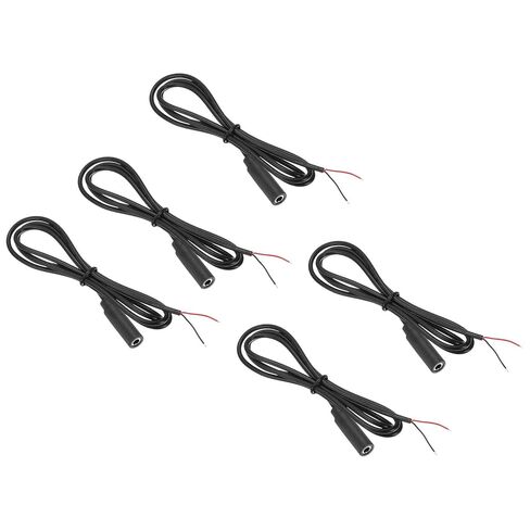 MECCANIXITY 3pcs 2.5mm Female Jack to Bare Wire Open End Replacement TRS 2 Pole Stereo Mono Audio Cable Plug Jack for Earphone Headphone Cable Repair, 0.25m in Saudi Arabia