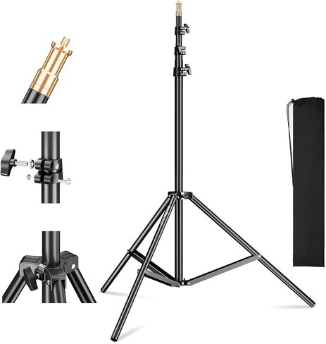 Godox Light Stand 112in/9.3' Photography Light Stand Heavy Duty with 1/4" to 3/8" Universal Screw Carry Bag Portable for Photography Studio Portrait Shooting in Saudi Arabia