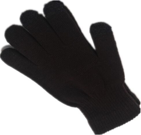 Men's larger black touchscreen/texting winter gloves for running, cycling, driving, and warmth in cold weather. in Saudi Arabia