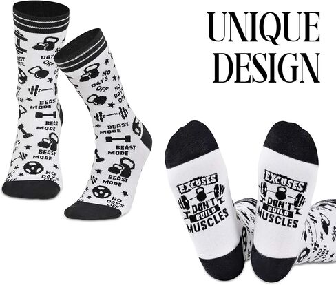 InnoBeta Workout Gifts Socks for Men, Women, Deadlift Enthusiast, One Size in Saudi Arabia