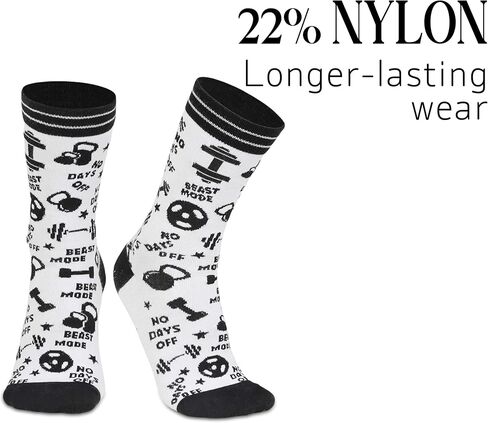 InnoBeta Workout Gifts Socks for Men, Women, Deadlift Enthusiast, One Size in Saudi Arabia