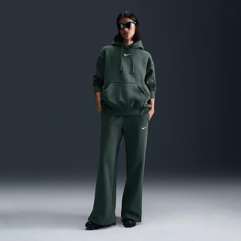 Nike Sportswear Phoenix Fleece Women's High-Waisted Wide-Leg Sweatpants (DQ5615-338, Vintage Green/Sail) in Saudi Arabia