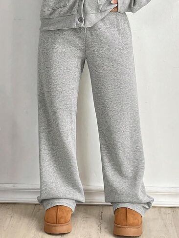 Womens Wide Leg Sweatpants Baggy Lounge Pants Fall Fashion Outfits 2025 Winter Joggers with Pockets in Saudi Arabia