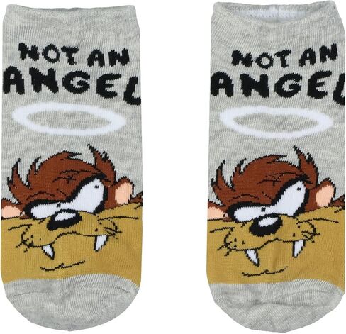 جوارب Looney Tunes Tasmanian Devil Socks Taz Hungry عبوة من 5 جوارب للكاحل تناسب مقاس الحذاء 5-10 in Kuwait