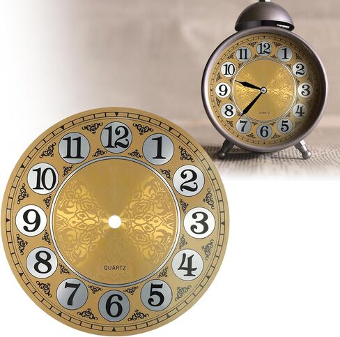Aluminium Wall Clock Dial Face, 7 inch Diameter Arabic/Roman Numeral Clock Dial Face Replacement Parts, DIY Wall Clock for Bedroom Living Room Home Decoration (Roman Numeral) in Saudi Arabia