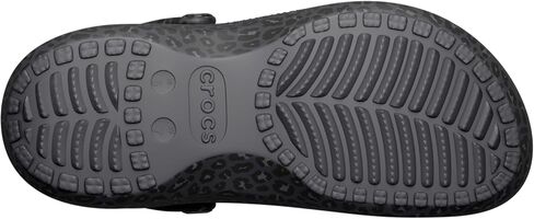 Crocs Women's Classic Graphic Platform Clogs, Black Sand, 6 in Saudi Arabia