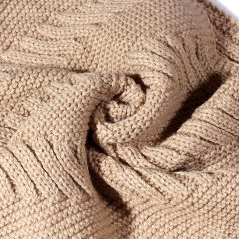 Marte&Joven Winter Knit Infinity Scarf for Women Thick Warm Khaki Circle Loop Scarves Holiday Gift, 1 in Saudi Arabia