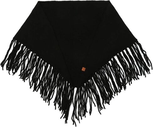 Frye Women's Long Fringe Triangle Scarf, Stylish Fashion Accessory, Ideal for Cold Weather in Saudi Arabia