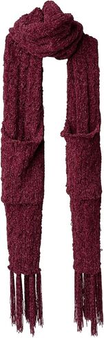 Britt's Knits Winter Knit Chenille Knotted Fringe Pocket Scarf for Women in Saudi Arabia