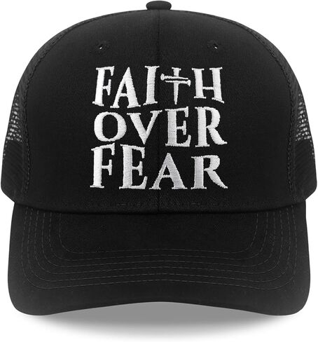 Christian Hats for Men Women Adjustable Size Baseball Cap Christian Easter Gifts Black in Saudi Arabia