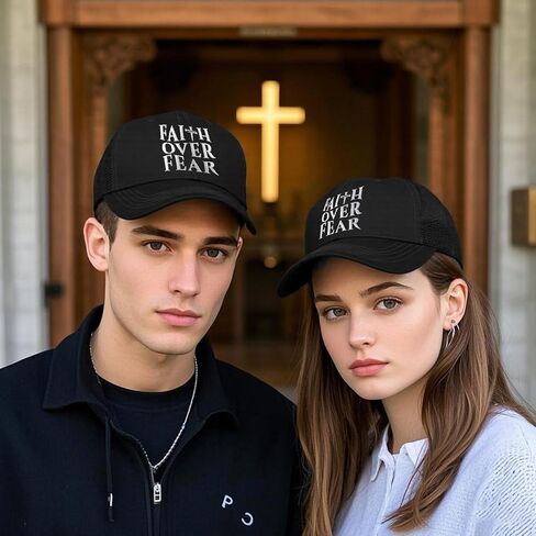Christian Hats for Men Women Adjustable Size Baseball Cap Christian Easter Gifts Black in Saudi Arabia