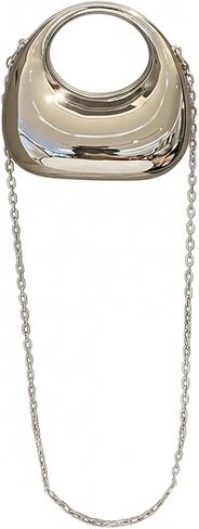 GORGLITTER Women's Gold Crossbody Mini Clutch Purse Metallic Chain Handbags Cocktail Evening Bags in Saudi Arabia