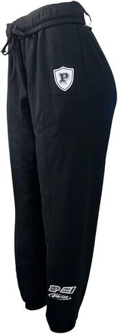 Victoria's Secret Pink Fleece Ivy Relaxed Sweatpants Color Black New (US, Alpha, XX-Large, Regular, Regular, Black Racing) in Saudi Arabia
