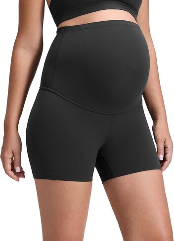 شورت يوجا للسيدات من CRZ YOGA فوق البطن مقاس 4 بوصات - شورت رياضي للجري أثناء الحمل لراكبي الدراجات النارية in Kuwait