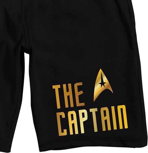 Star Trek Original Series The Captain Men's Black Sleep Pajama Shorts in Saudi Arabia