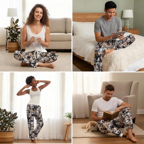 KOYI Realistic Animal Pajama Pants for Men and Women, Lifelike Print Unisex Lounge Sleep Pants in Saudi Arabia