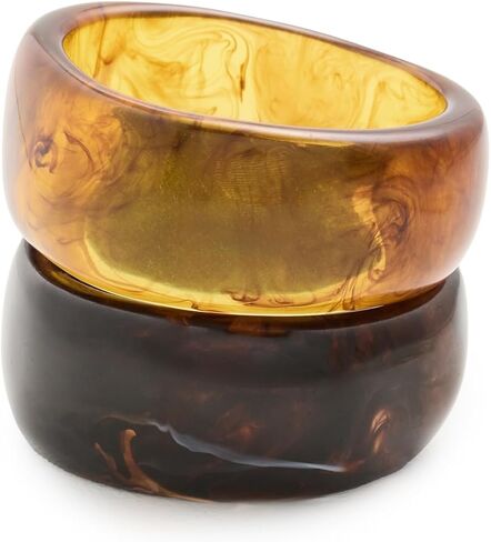 MAYAMAR Women's The Midnight Mocha Bangle Set in Saudi Arabia