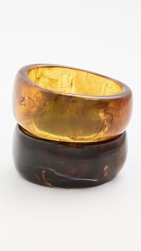 MAYAMAR Women's The Midnight Mocha Bangle Set in Saudi Arabia