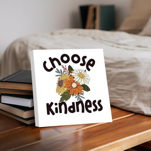 Inspirational Wall Art Decor Office Home Desk Decor Decorative Floral Canvas Painting Colorful Painting Canvases Affirmations Encouragement Gifts for Women Daughter Grandma Friends in Saudi Arabia