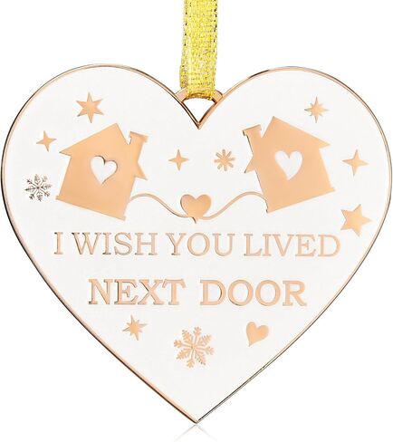 New Home Ornament 2025 - Metal House Warming Gifts New Home Ornament, Housewarming Gift Ideas for Women Couple Homeowners, First House Ornaments for Christmas Decoration-New House New Beginnings in Kuwait