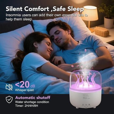 Jellyfish Diffuser 280ml, Cute humidifier, with Remote Control Timer, 7 Color LED Night Light, Essential oiluser Suitable for Home Office, Hotel spa Yoga Room, auto Shut-Off in Saudi Arabia
