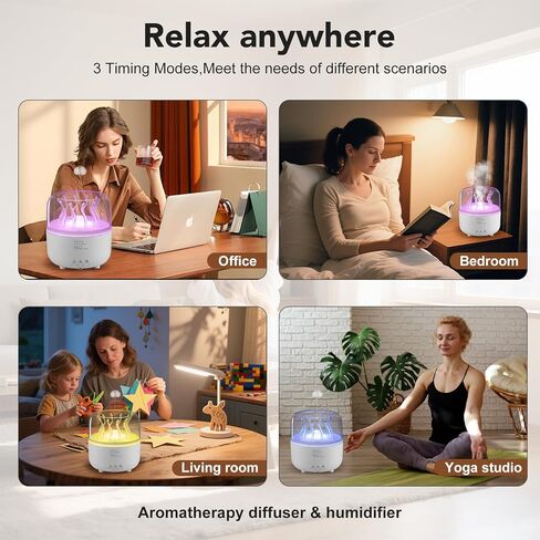 Jellyfish Diffuser 280ml, Cute humidifier, with Remote Control Timer, 7 Color LED Night Light, Essential oiluser Suitable for Home Office, Hotel spa Yoga Room, auto Shut-Off in Saudi Arabia