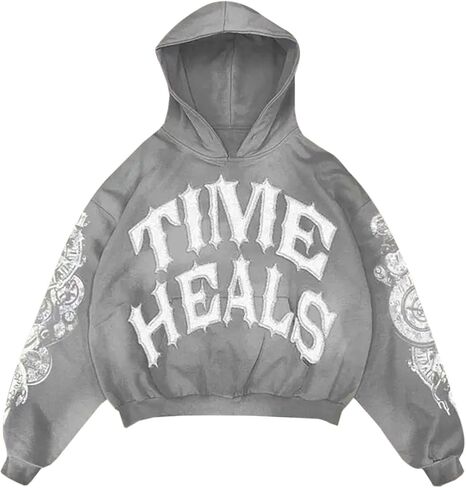 All We Need Is Love Hoodies For Women Y2K Oversized Sweatshirts Fall Winter Long Sleeve Drop Shoulder Pullover Tops in Saudi Arabia