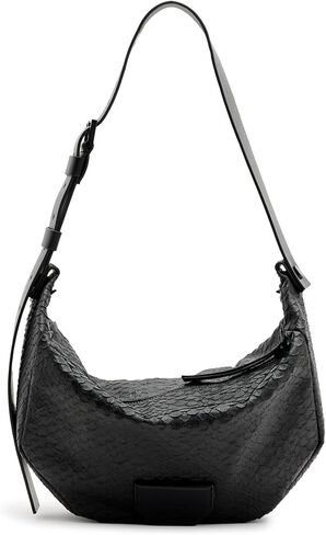 AllSaints MADEA Snake Shoulder, Black in Saudi Arabia