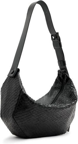 AllSaints MADEA Snake Shoulder, Black in Saudi Arabia