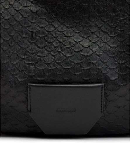 AllSaints MADEA Snake Shoulder, Black in Saudi Arabia