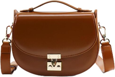 Leather Crossbody Bag For Women Shoulder Bag for Womens Top Handle Purse Cross Body Bag with Adjustable Strap in Saudi Arabia