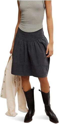 Free People Womens Peyton Pintuck Midi Skirt in Saudi Arabia