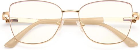 Dollger Blue Light Glasses For Woman Fashion Computer Gaming Eyeglasses Cat Eye Matal Bluelight Blocking Glasses in Saudi Arabia
