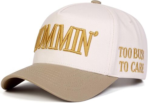 Mommin Hat Vintage Two-Tone Baseball Cap for Women Men in Saudi Arabia