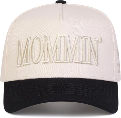 Mommin Hat Vintage Two-Tone Baseball Cap for Women Men in Saudi Arabia