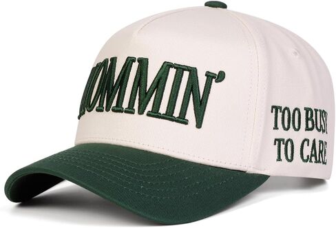 Mommin Hat Vintage Two-Tone Baseball Cap for Women Men in Saudi Arabia