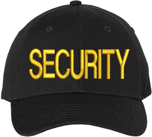 Security Baseball Hat | Large Embroidered Structured Adjustable Uniform Guard Officer Official Bouncer Bodyguard Cap in Saudi Arabia