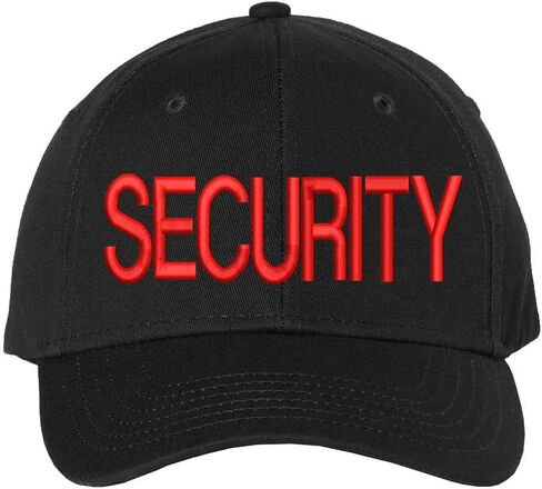Security Baseball Hat | Large Embroidered Structured Adjustable Uniform Guard Officer Official Bouncer Bodyguard Cap in Saudi Arabia